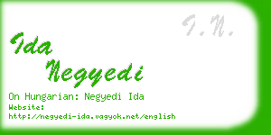 ida negyedi business card